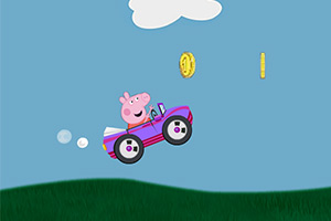 粉红小猪开汽车