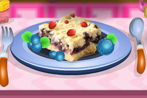 美味的蓝莓酥饼