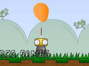机器人爱扎气球