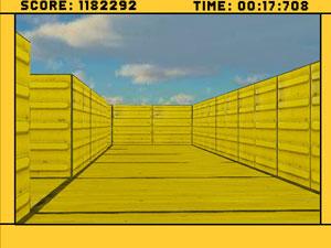 3D黄色金属迷宫