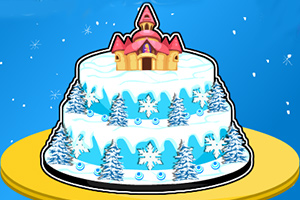 冰雪城堡蛋糕