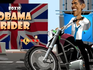 奥巴马骑摩托