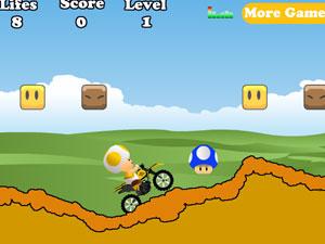 蘑菇头骑摩托