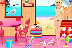 打扫芭比的沙滩房