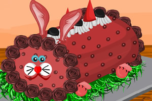 兔子蛋糕装饰