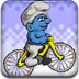 蓝精灵骑自行车