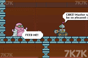 机器人给怪物送蛋糕